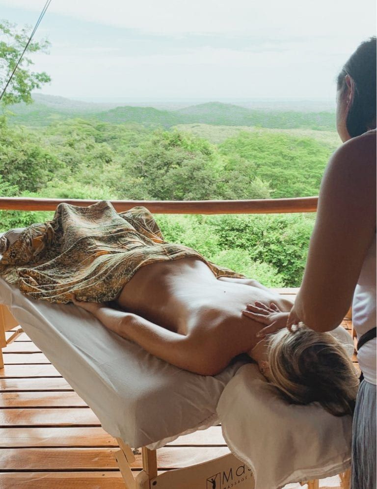 Worldly Spa Treatments in Tamarindos Backyard LADE Treatment with View