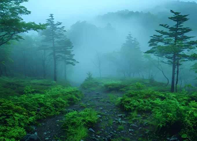 Misty Forest Under Costa Rica Weather