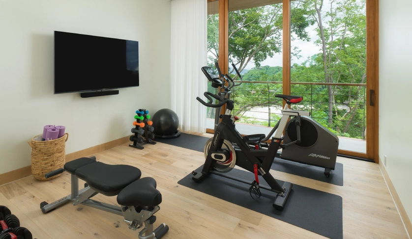 Private gym at Casa Las Olas Four Seasons